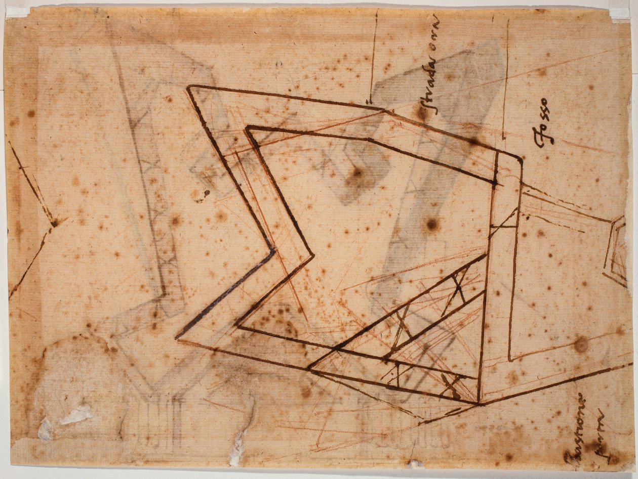 Plan de fortification - Michelangelo Buonarroti