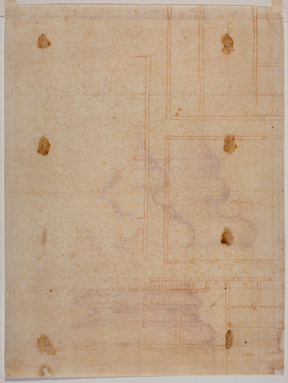 Plan fragmentaire du sol du couvent de San Lorenzo - Michelangelo Buonarroti