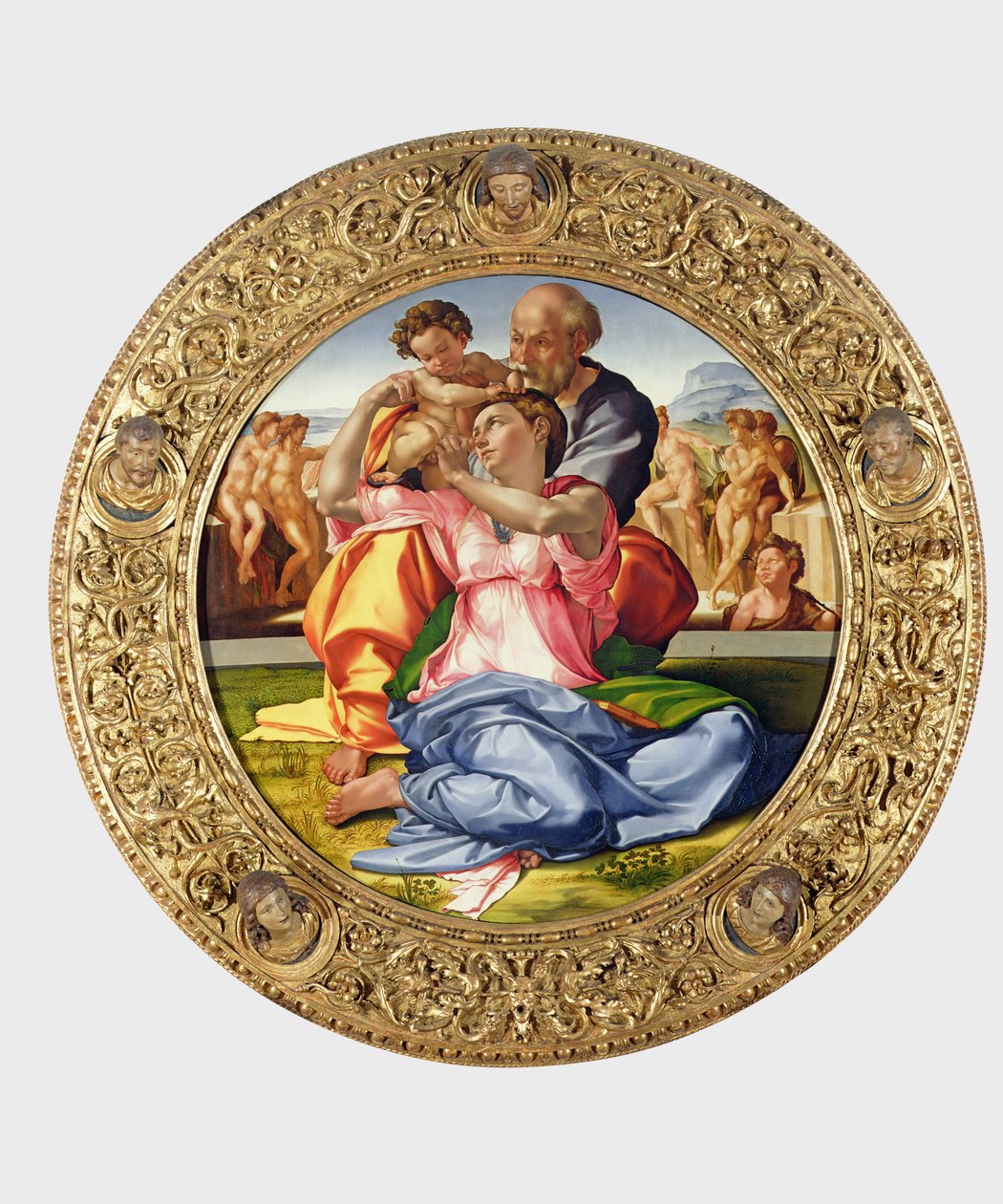 Sainte Famille avec Saint Jean (Doni Tondo), 1504-05 - Michelangelo Buonarroti