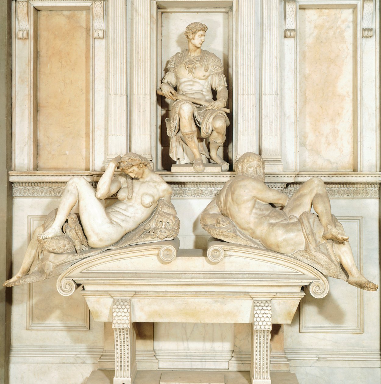 Italie, Florence, Nouvelle Sacristie dans la chapelle des Médicis de la basilique San Lorenzo à Florence (Patrimoine mondial de l