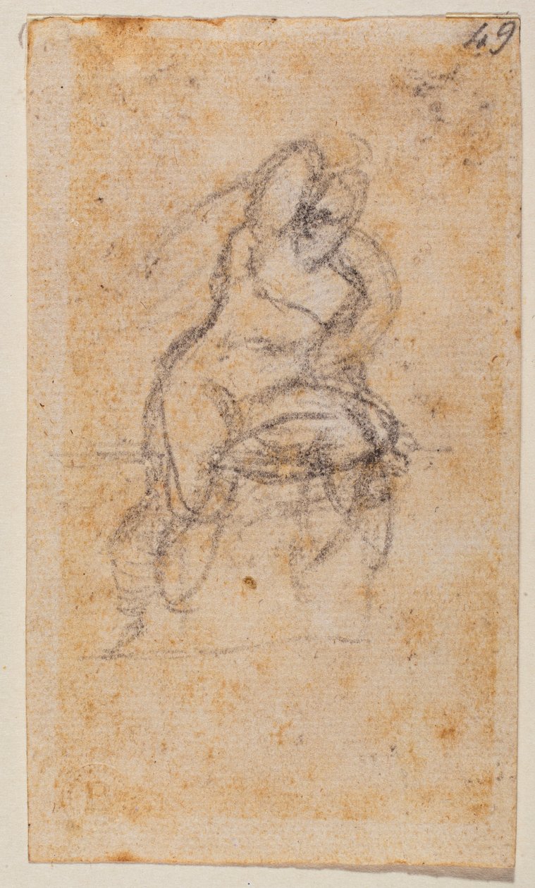 Étude de nu pour la chapelle Sixtine - Michelangelo Buonarroti