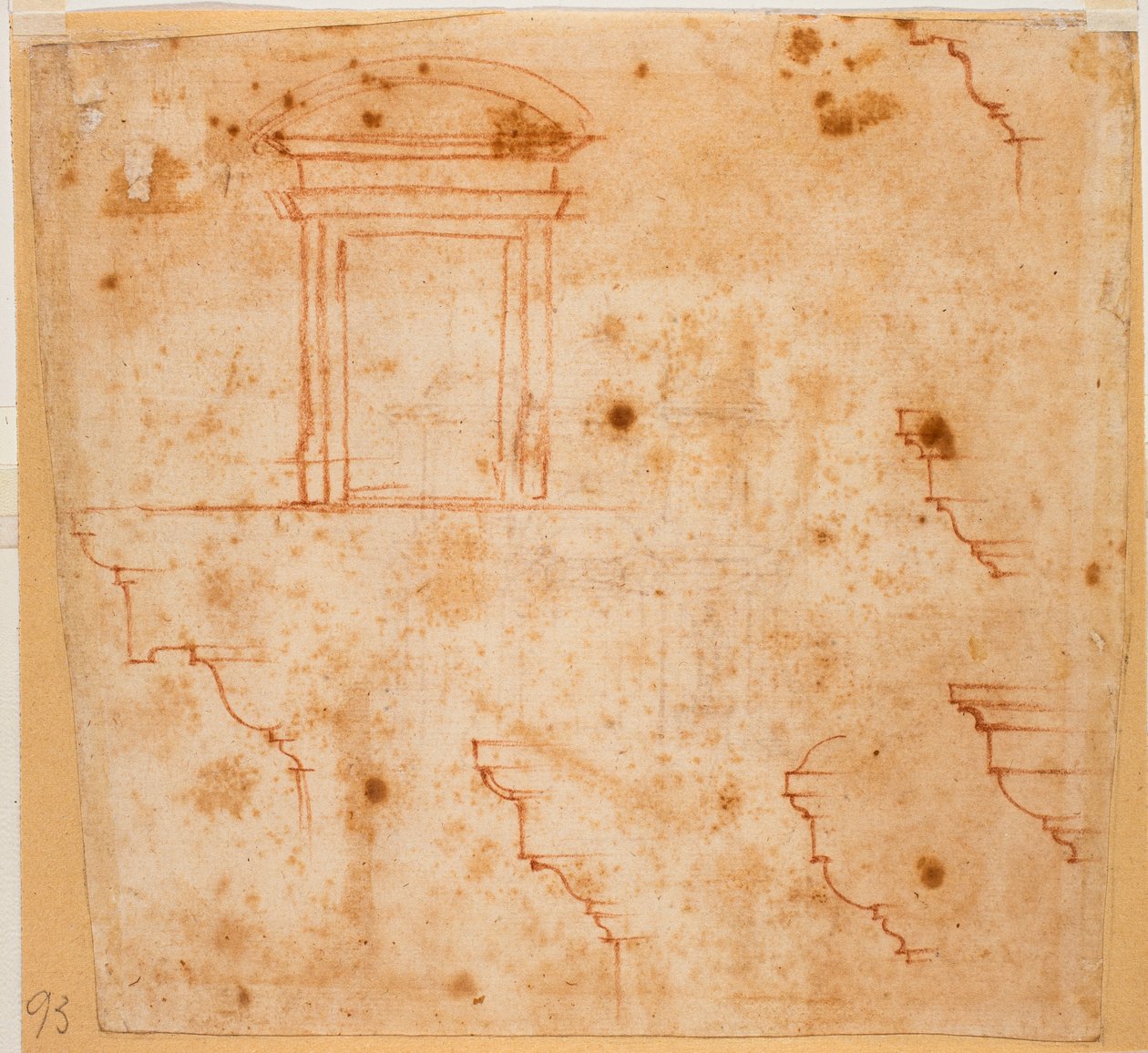 Plans pour portails et moulures architecturales - Michelangelo Buonarroti