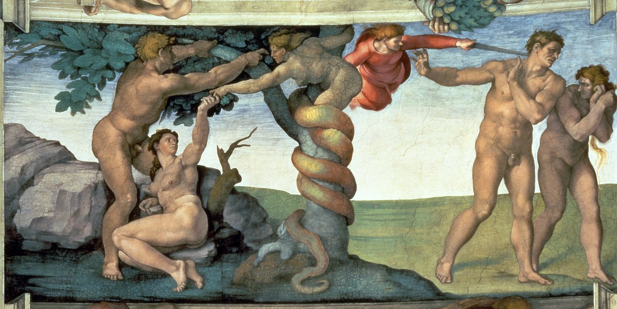 Plafond de la Chapelle Sixtine (1508-12) : La Chute de l
