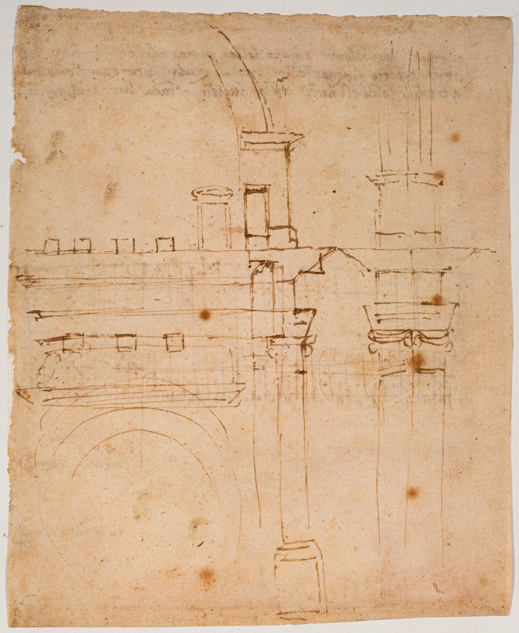 Esquisses pour le dôme de Santa Maria del Fiore - Michelangelo Buonarroti