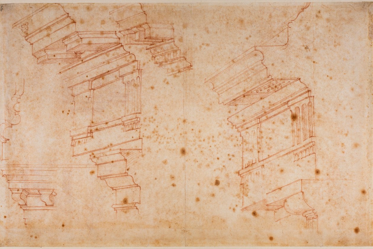Études de monuments romains - Michelangelo Buonarroti
