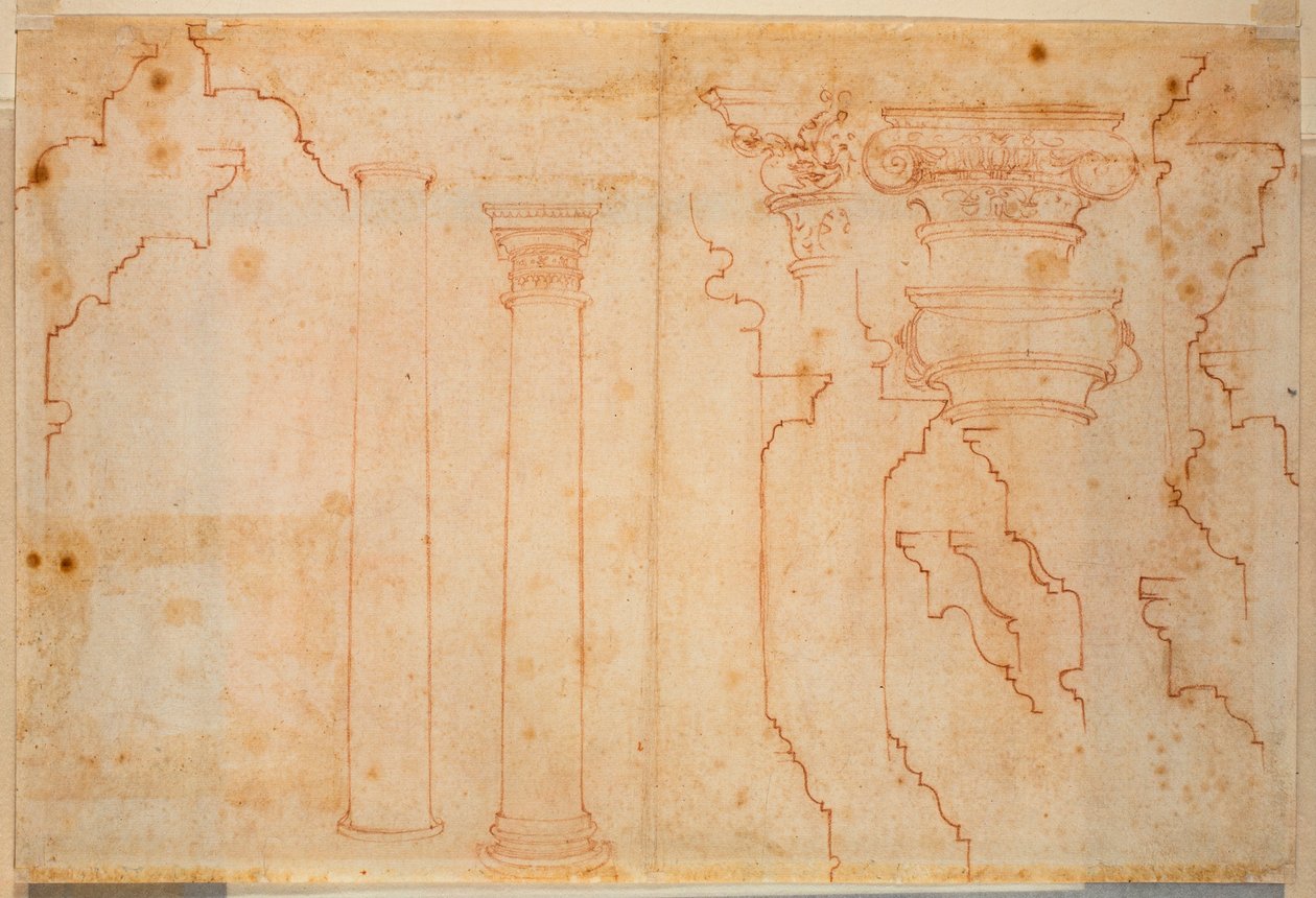 Études de monuments romains - Michelangelo Buonarroti