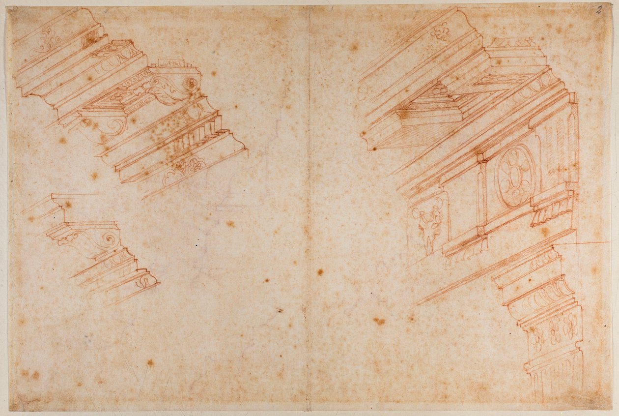 Études de monuments romains - Michelangelo Buonarroti