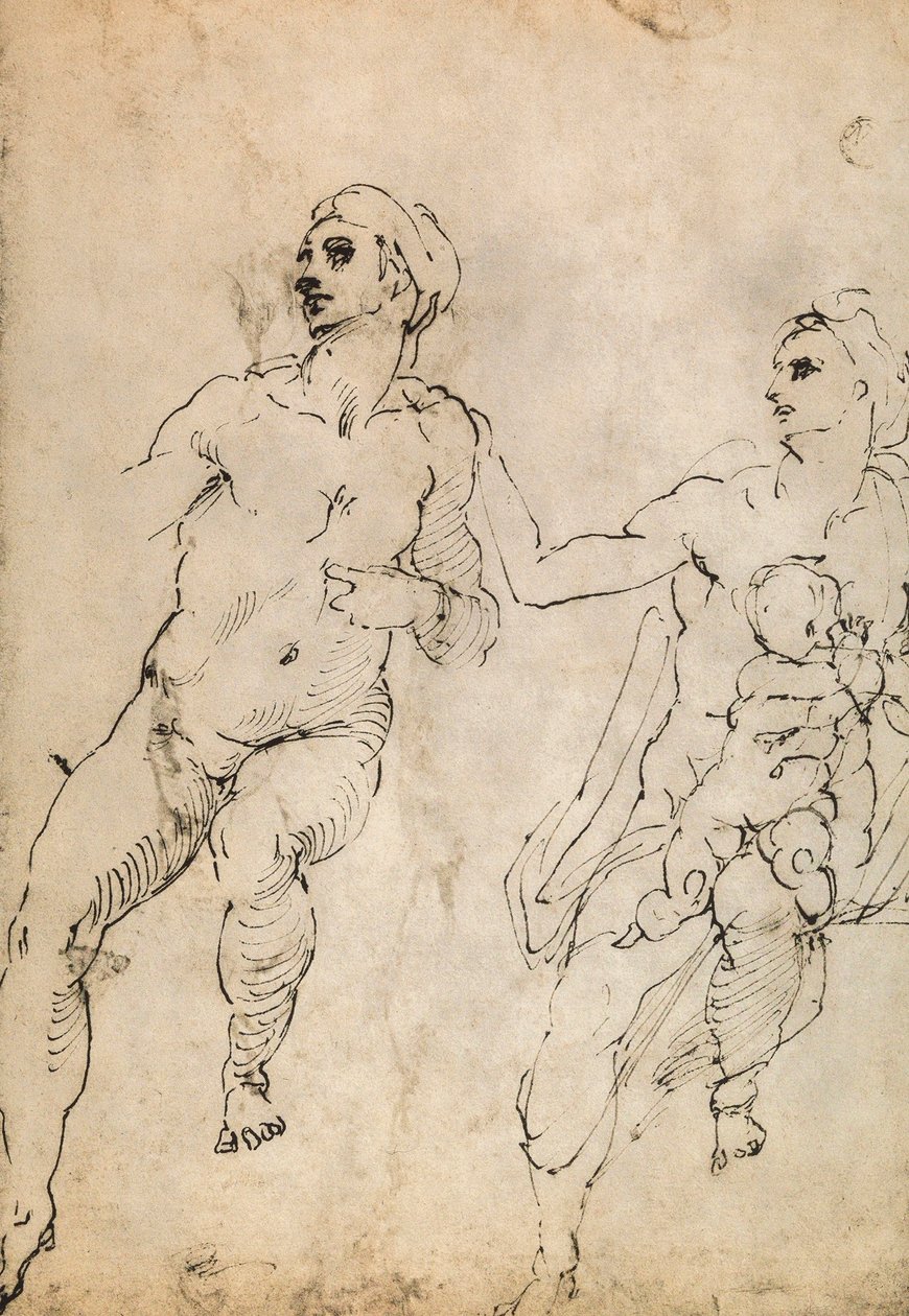 Étude de quelques figures nues - Michelangelo Buonarroti
