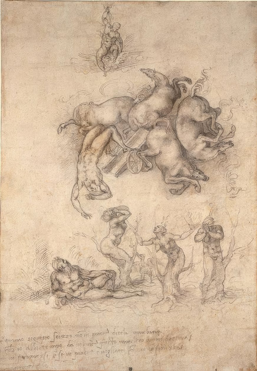 La Chute de Phaéton - Michelangelo Buonarroti