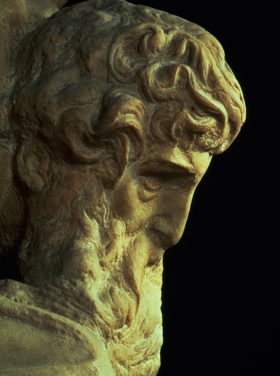 Le Génie de la Victoire par Michel-Ange (détail) - Michelangelo Buonarroti