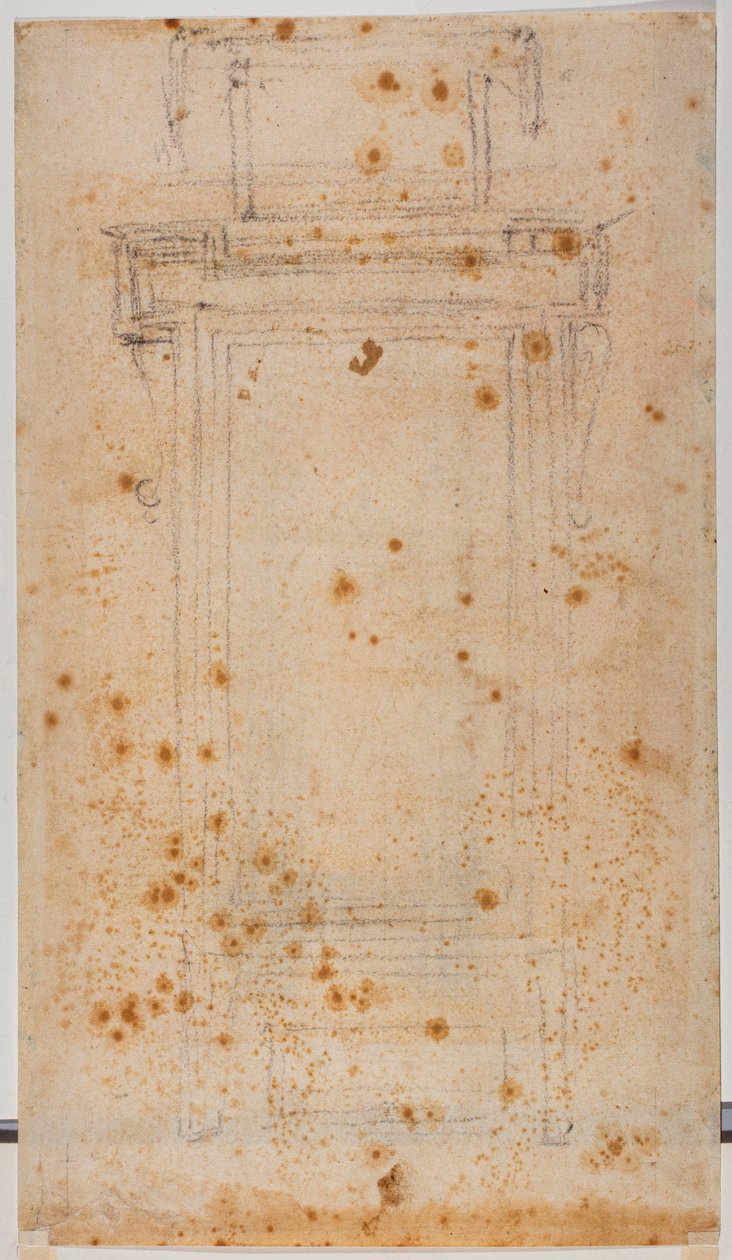 Conception de fenêtre et études pour le curtilage Laurentien - Michelangelo Buonarroti