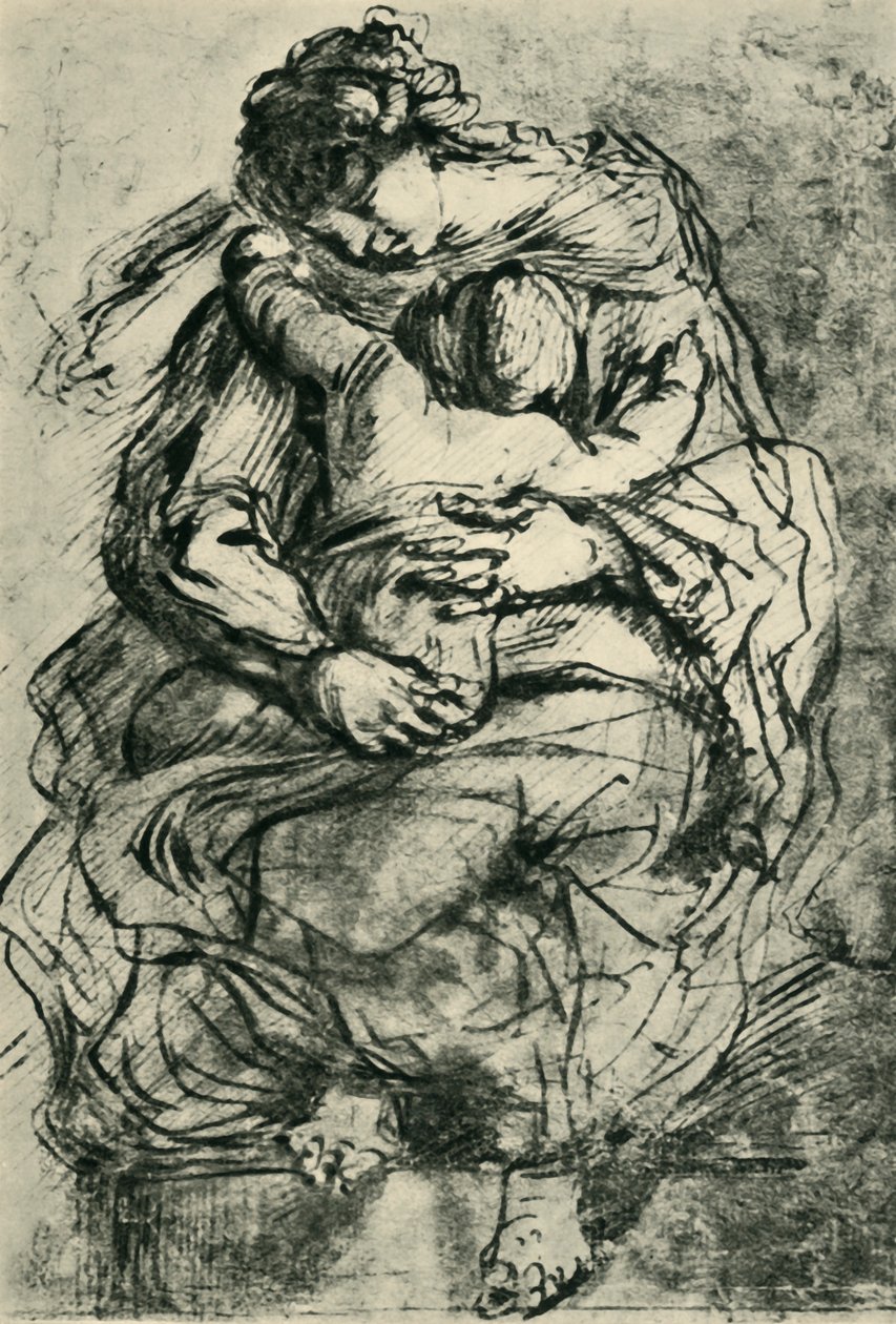 Madone et enfant, fin du 16e-début du 17e siècle - Michelangelo Merisi Caravaggio