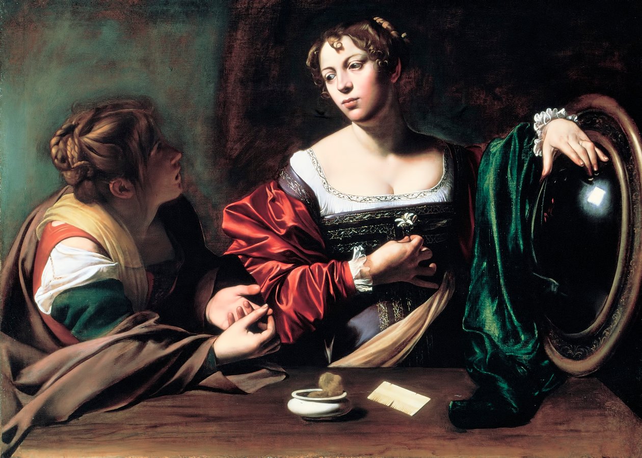Marthe et Marie-Madeleine - Michelangelo Merisi Caravaggio