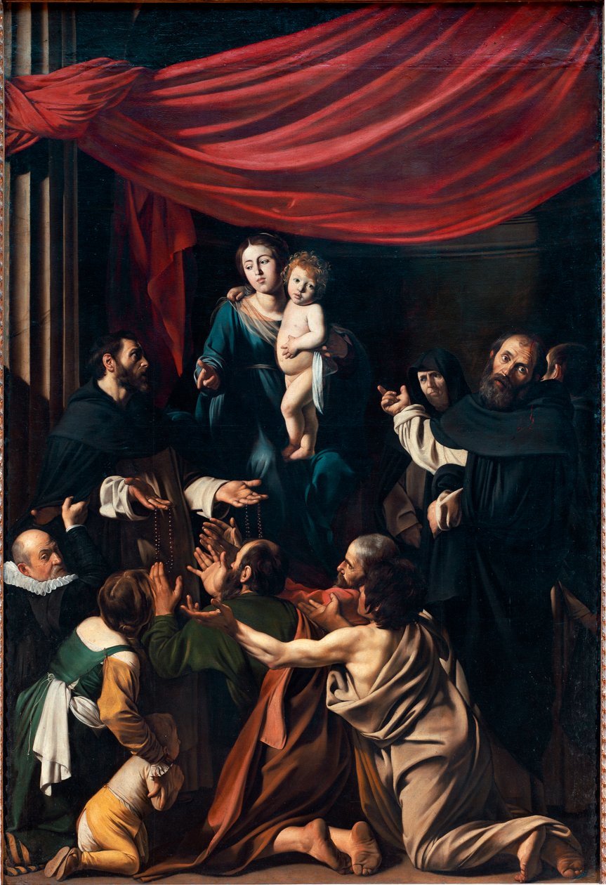 Madone au Rosaire - Michelangelo Merisi da Caravaggio