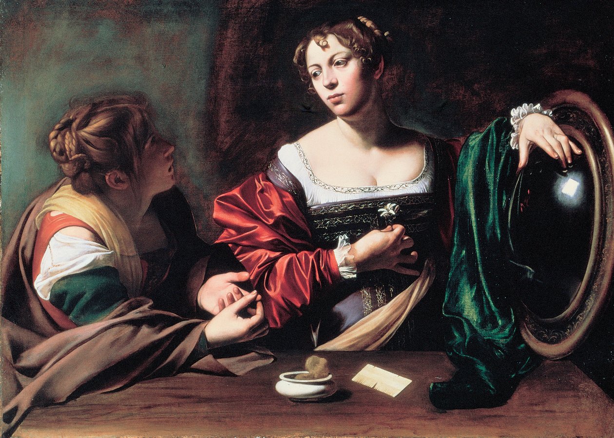 Marthe et Marie Madeleine - Michelangelo Merisi da Caravaggio