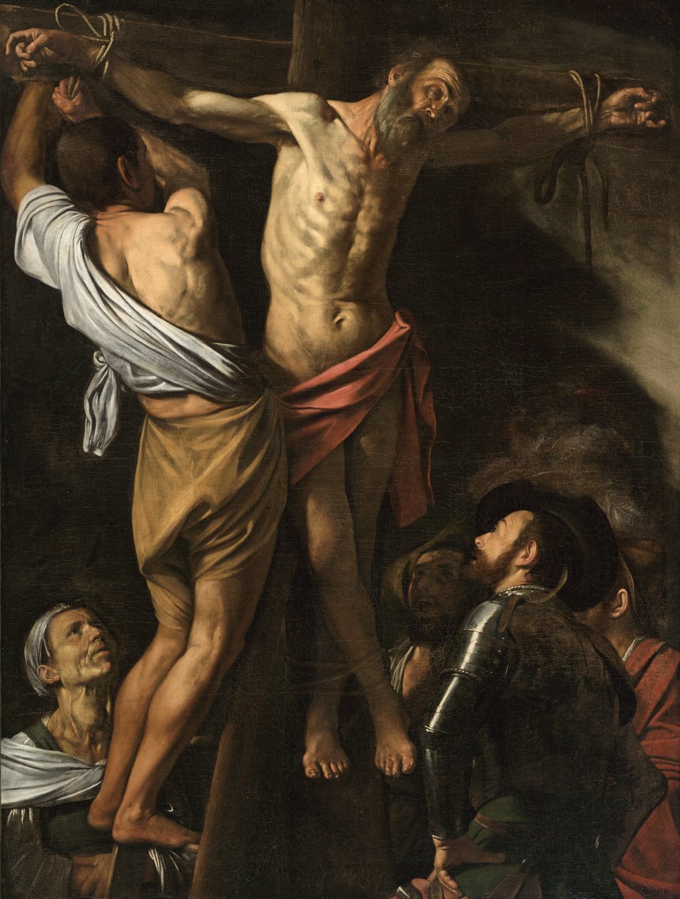 La crucifixion de Saint André, 1606-07 - Michelangelo Merisi da Caravaggio