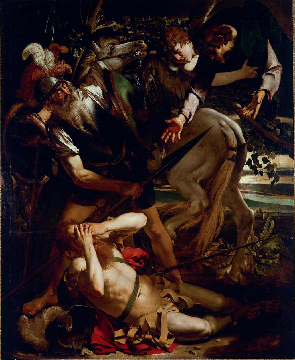 La Conversion de Saint Paul. Peinture de Michelangelo Merisi dit Le Caravage (1571-1610) - Michelangelo Merisi da Caravaggio