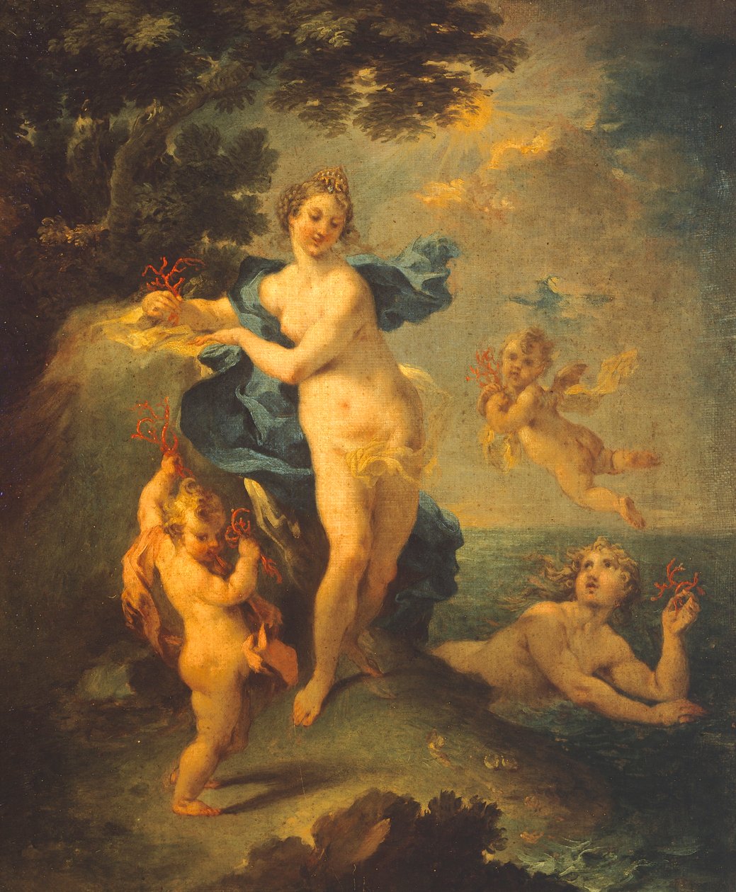 Nymphes avec des coraux - Michele Rocca