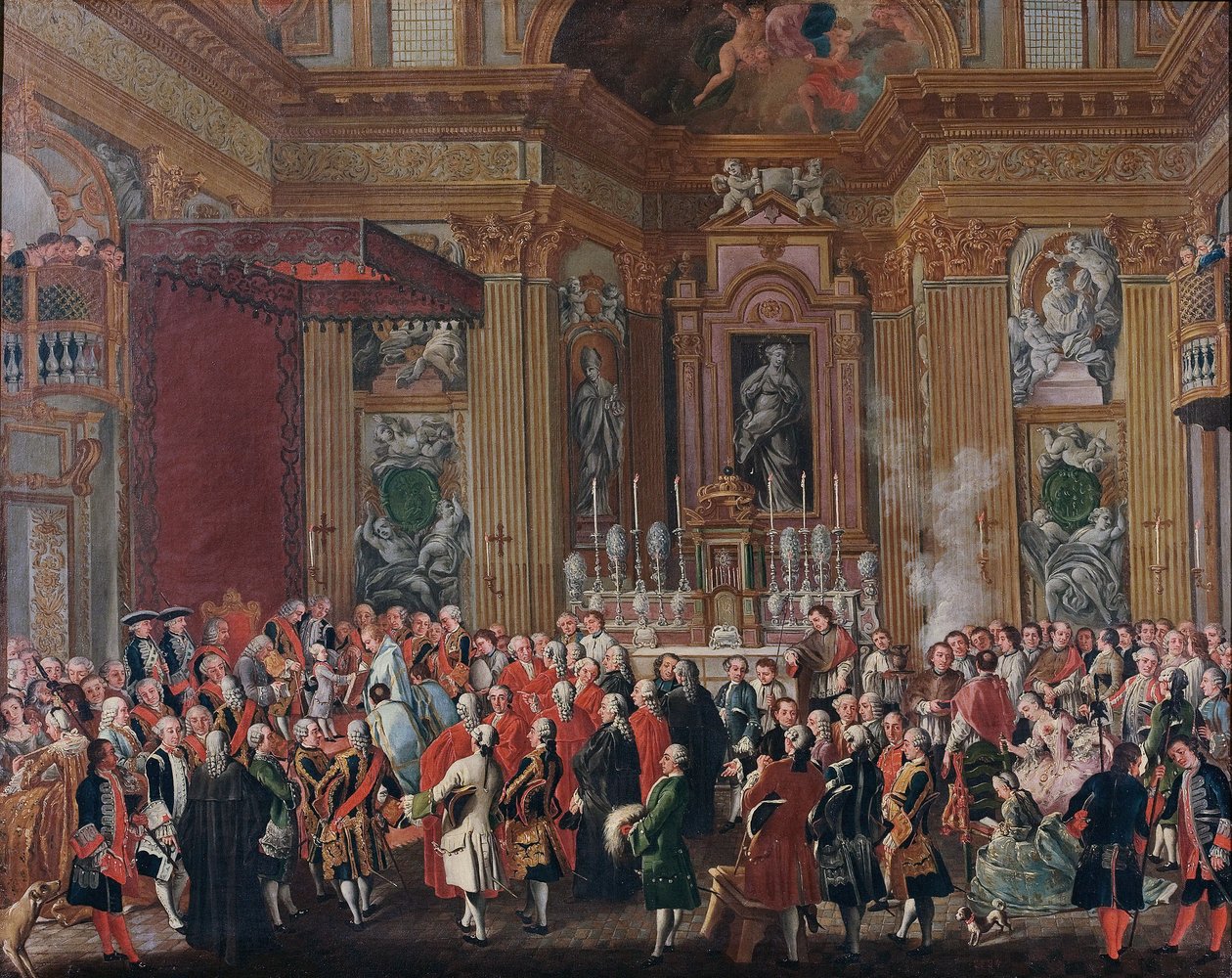 "Ferdinand IV prête serment en tant que roi de Naples". - Michele Foschini