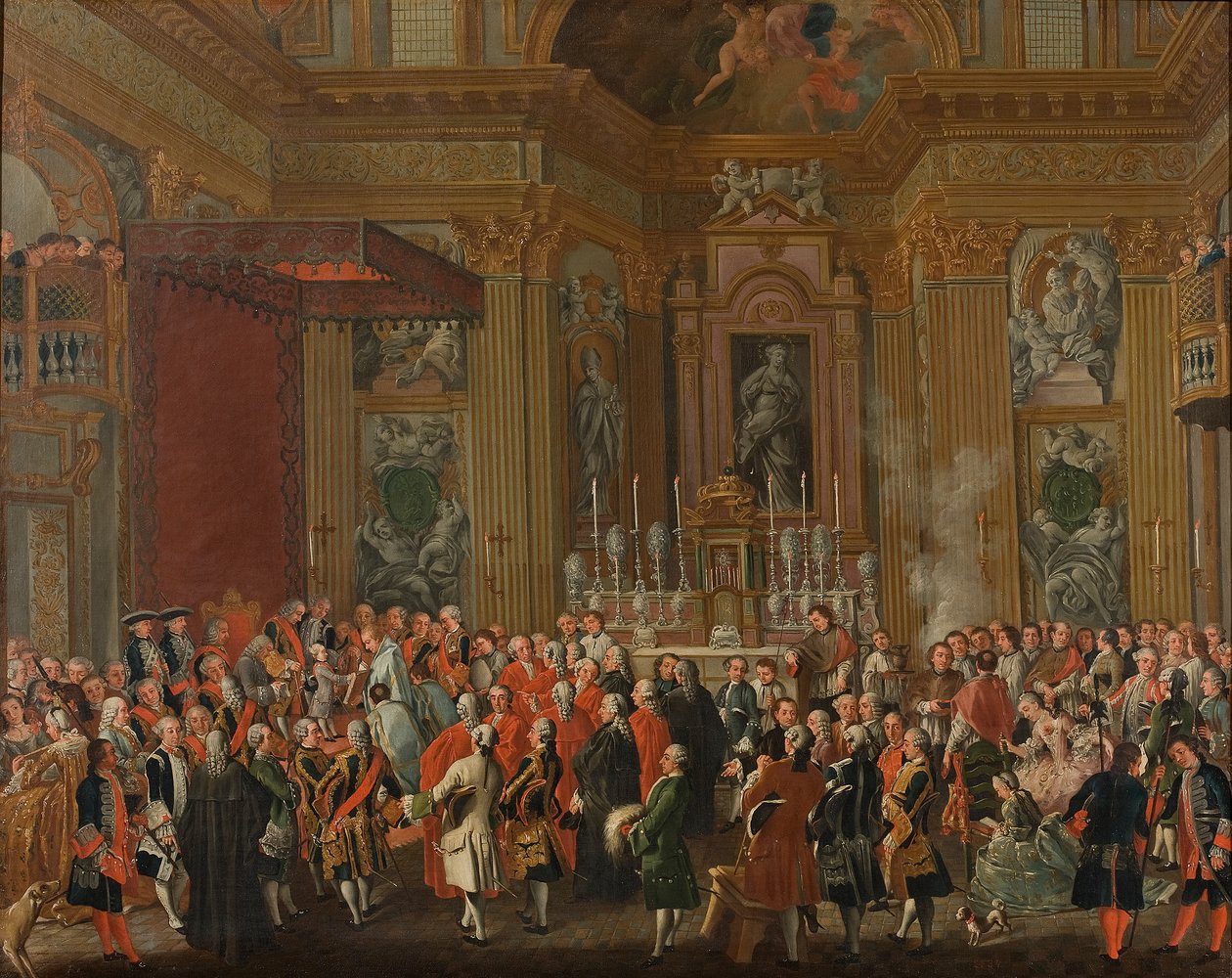 "Ferdinand IV prête serment en tant que roi de Naples". - Michele Foschini