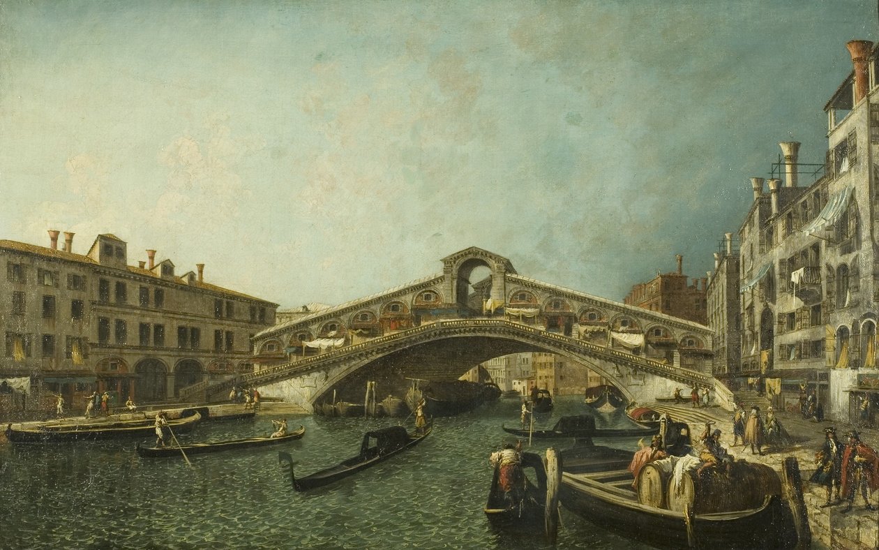 Le Pont du Rialto, Venise, vers 1740 - Michele Marieschi