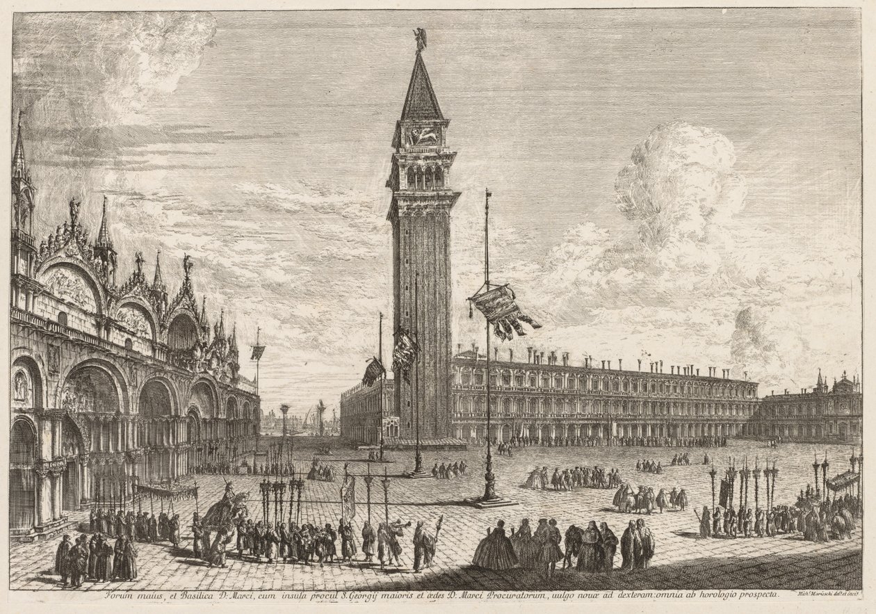 Vues de Venise : Piazza et Piazzetta, 1741 - Michele Marieschi