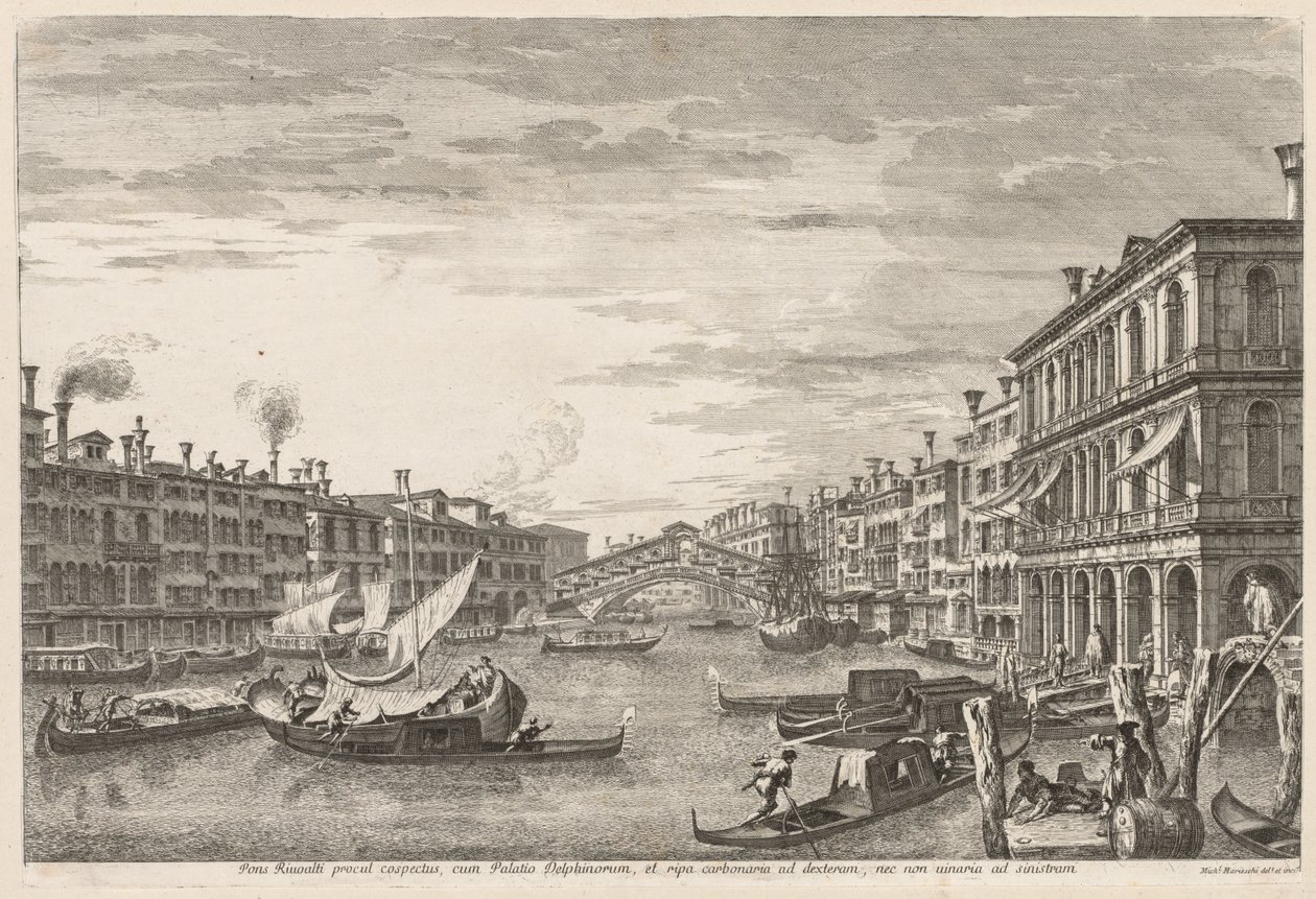 Vues de Venise : Rialto - Michele Marieschi