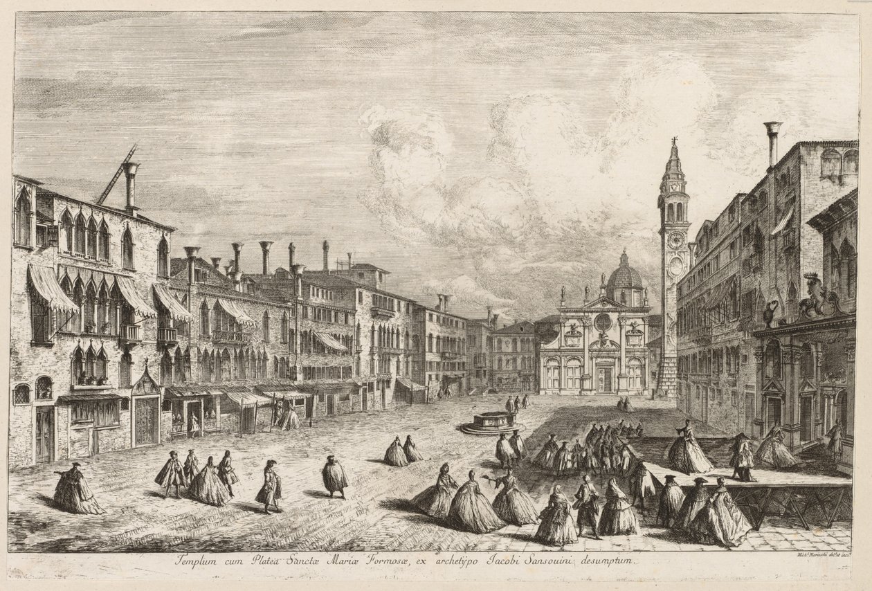 Vues de Venise : S. Maria Formosa, 1741 - Michele Marieschi