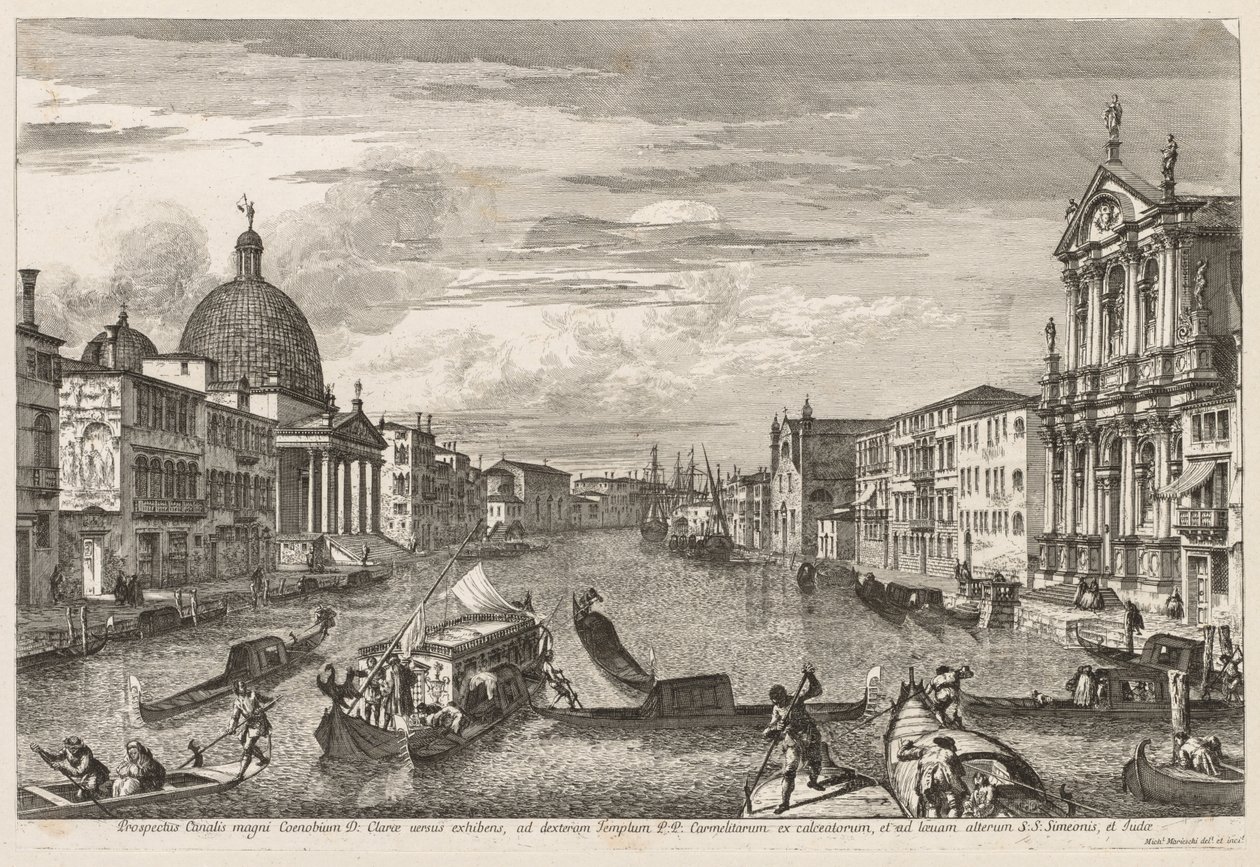 Vues de Venise : Santa Chiara - Michele Marieschi