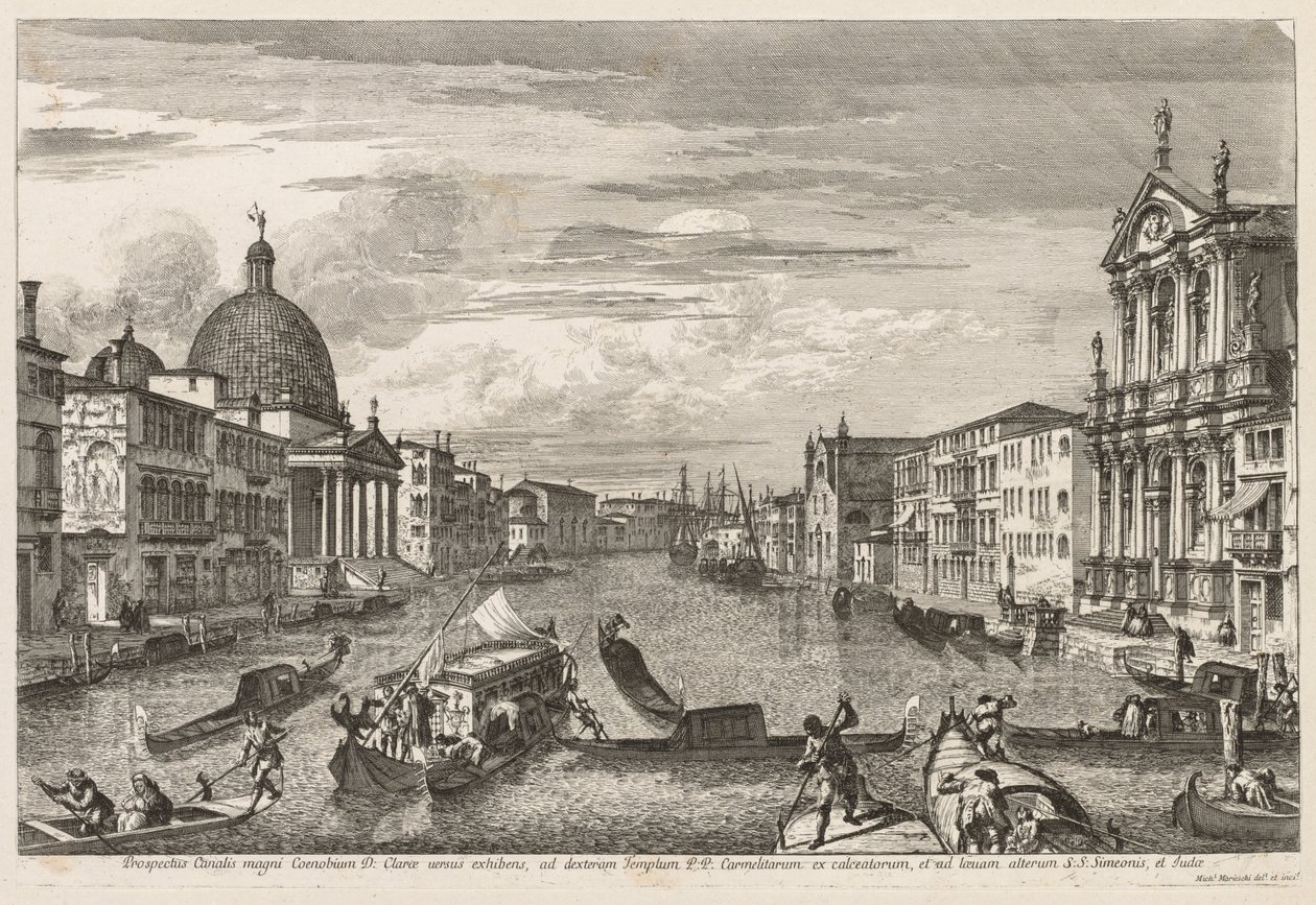 Vues de Venise : Santa Chiara, 1741 - Michele Marieschi