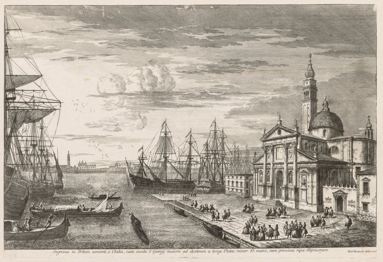 Vues de Venise : Le bassin de Saint-Marc - Michele Marieschi