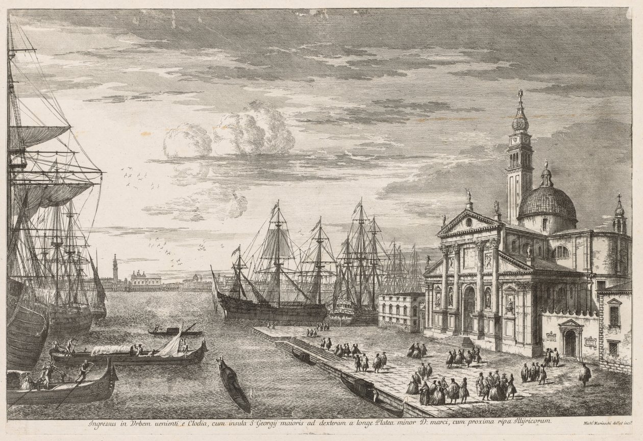 Vues de Venise : Le Bassin de Saint-Marc, 1741 - Michele Marieschi