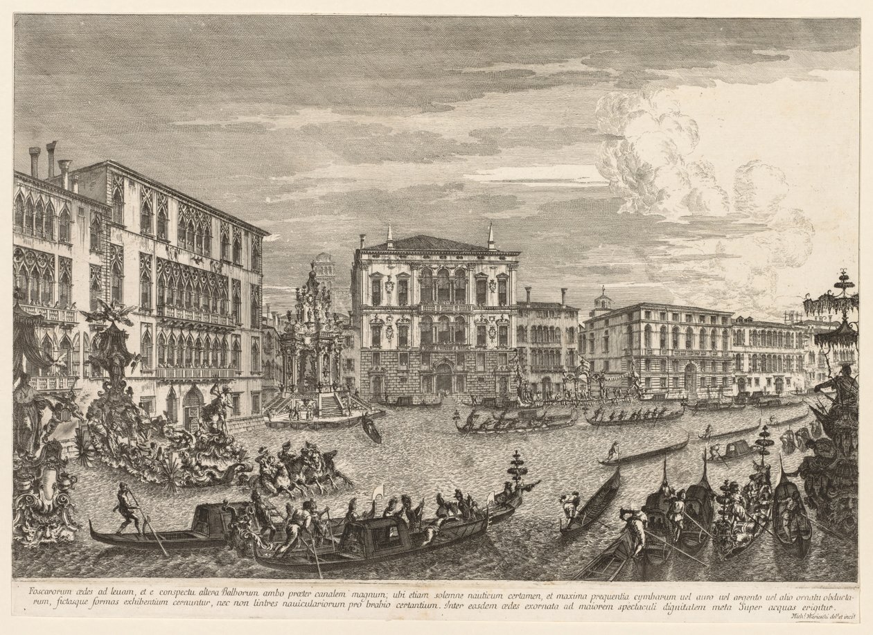 Vues de Venise : La régate, 1741 - Michele Marieschi