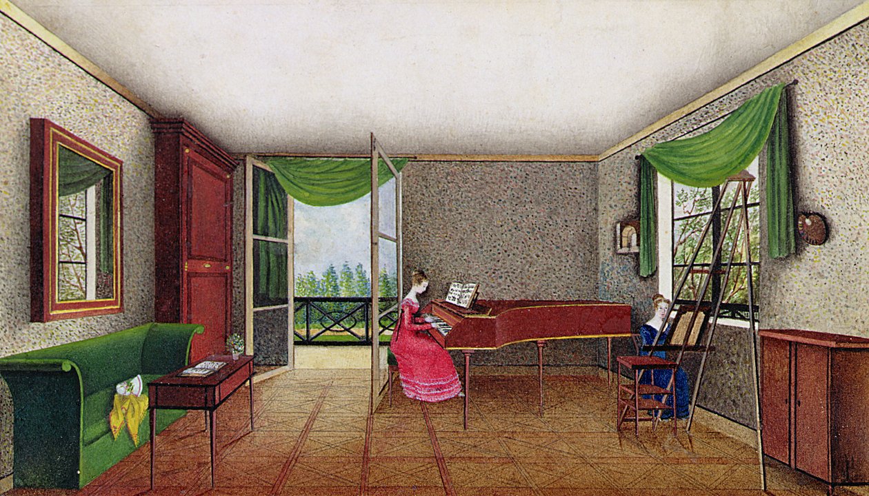 Un intérieur russe - Micheline Blenarska