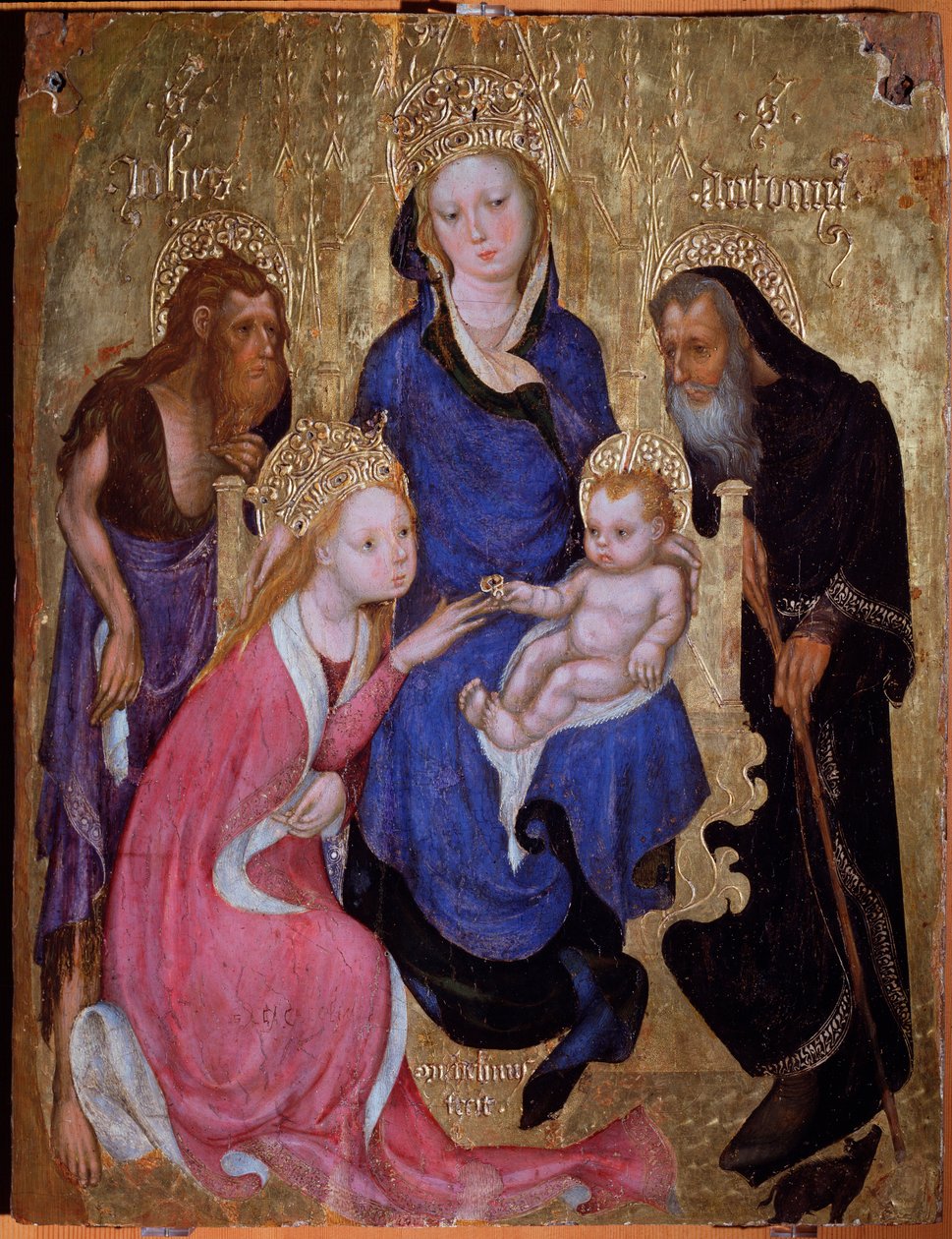 Le mariage mystique de Sainte Catherine avec les Saints Jean-Baptiste et Antoine d