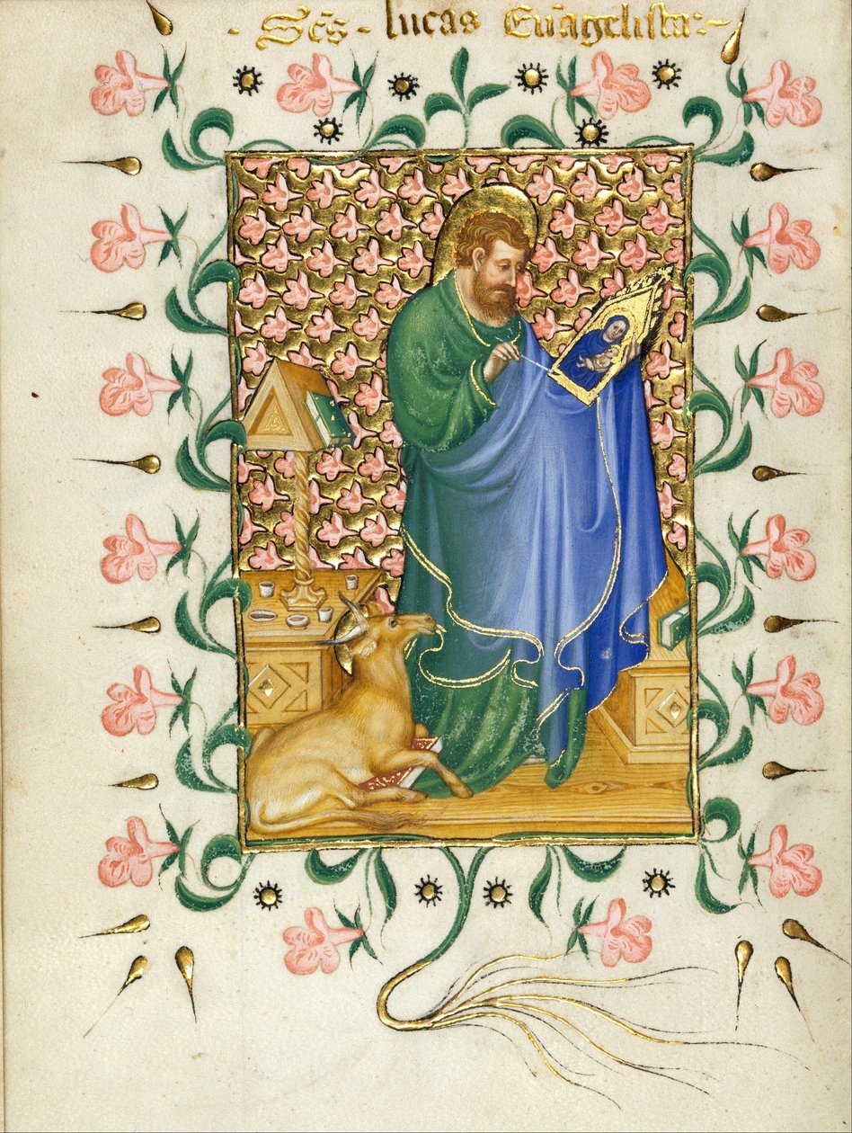 Saint Luc peignant la Vierge - Michelino Molinari da Besozzo