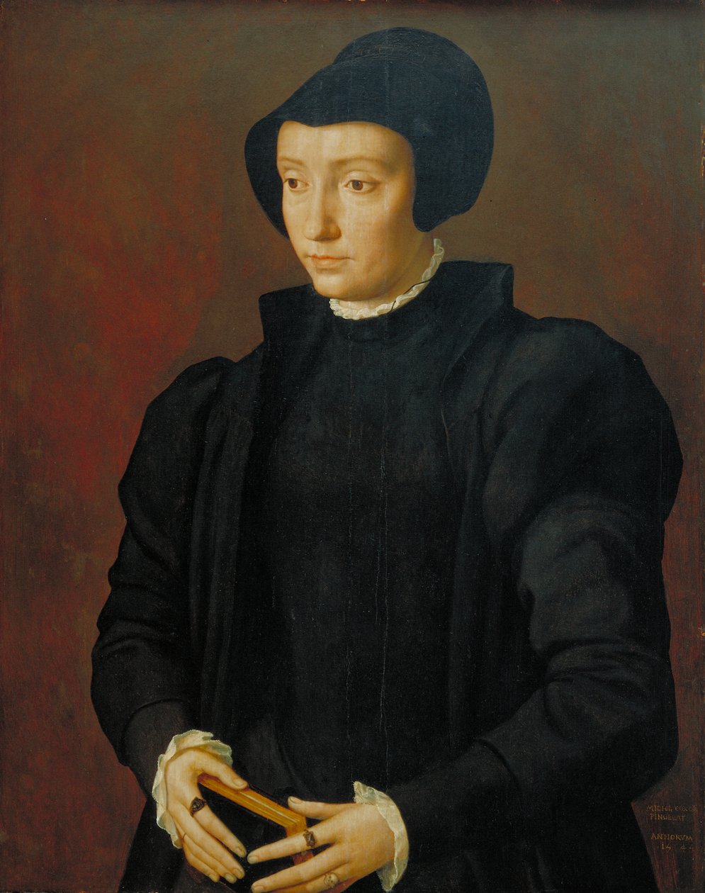 Portrait de Christine de Danemark, 1545 - Michiel I Coxie or Coxcie