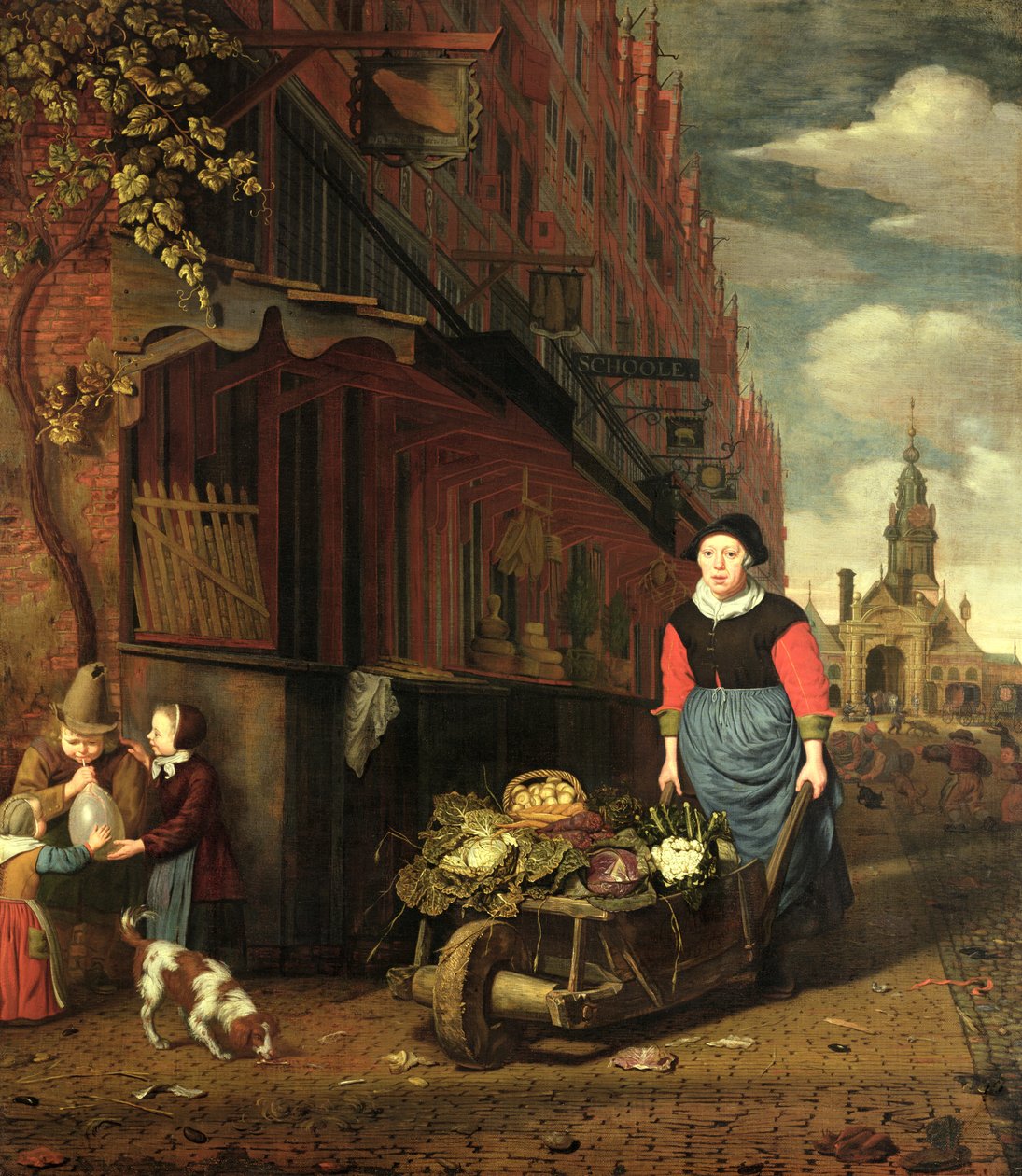 Scène de genre néerlandaise, 1668 - Michiel van Musscher