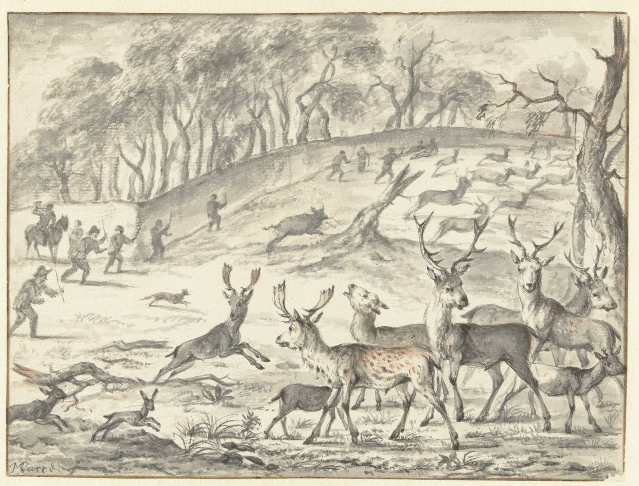 Chasse au cerf - Michiel Carree