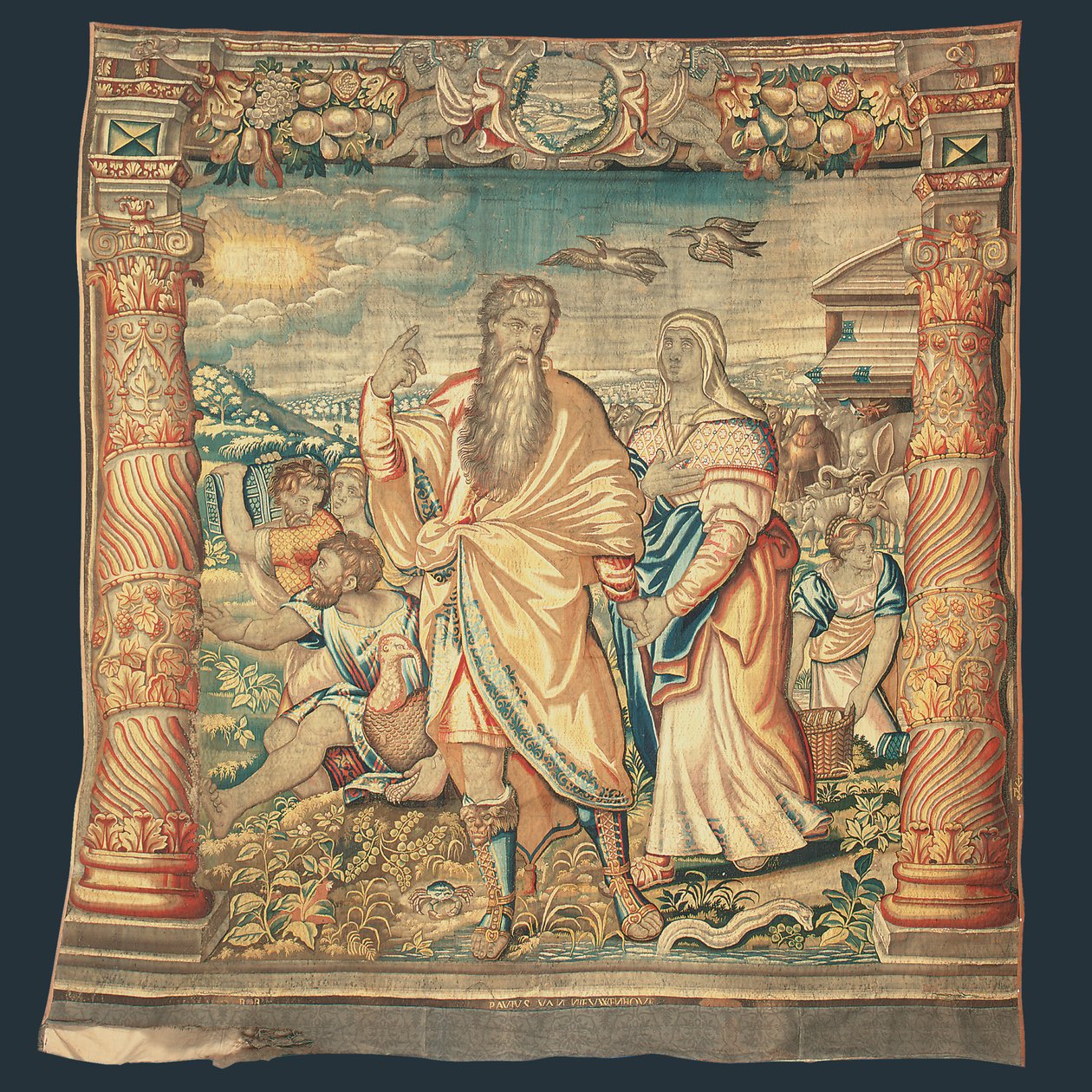 Tapisserie biblique de Bruxelles représentant la Descente de l