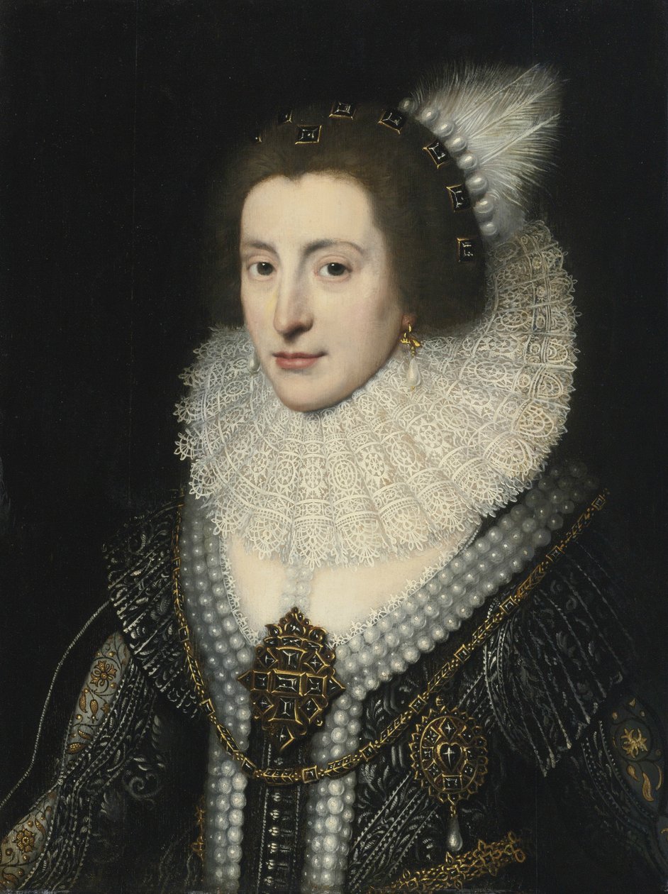 Élisabeth Stuart 1596-1662, Reine de Bohême, vers 1642 - Michiel Jansz van Mierevelt
