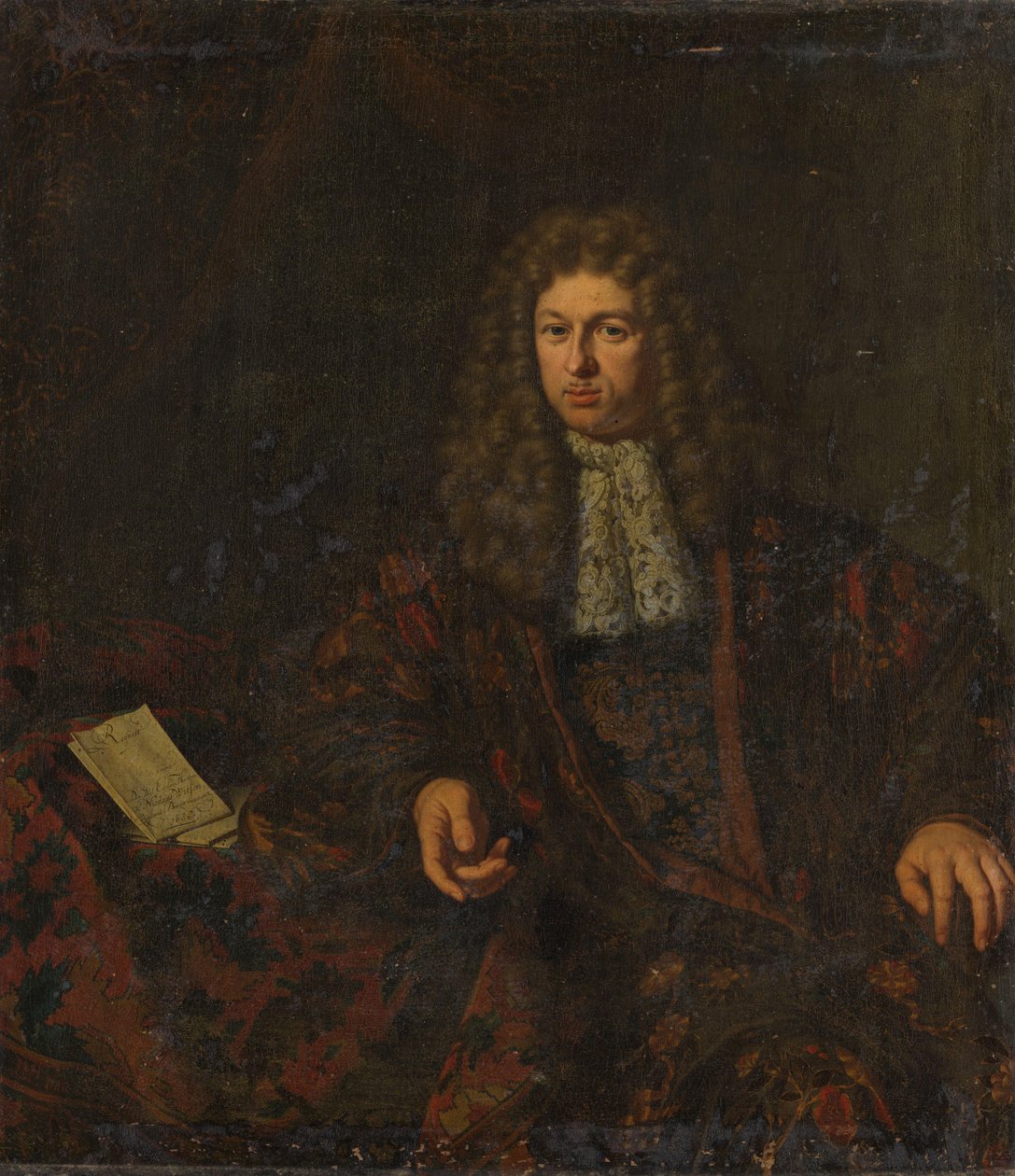 Portrait de Nicolaes Witsen (1641-1717) - Michiel van Musscher (signed by artist)