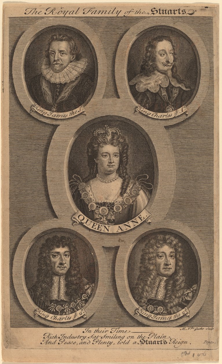 La famille royale des Stuarts - Michiel van der Gucht