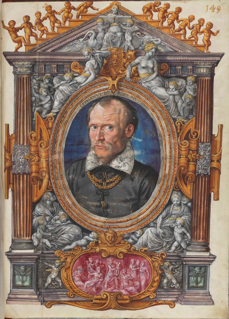 Cipriano de Rore 1515-1565 De Sechsstimmige Motette Mirabar solito laetas, vers 1559 - Mielich
