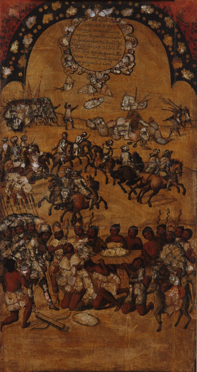 La Conquista de México. Tabla II - Miguel Gonzales