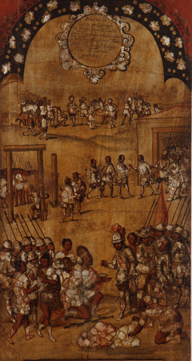 La Conquista de México. Tabla III - Miguel Gonzales