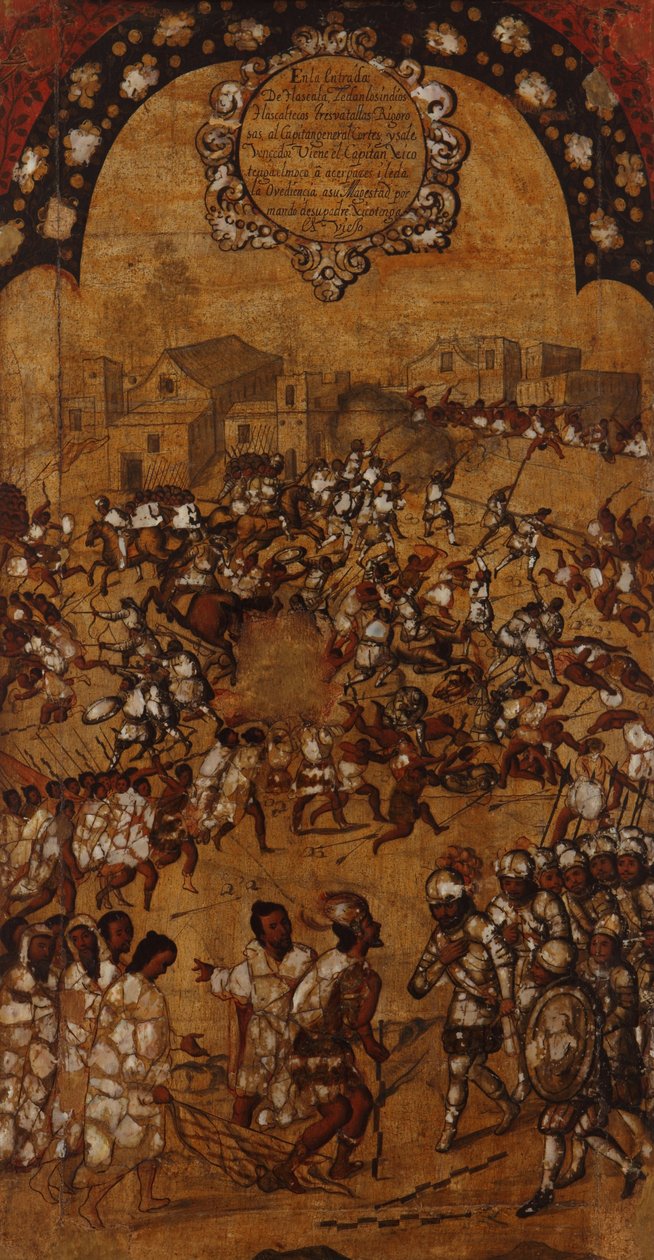 La Conquista de México. Tabla V - Miguel Gonzales
