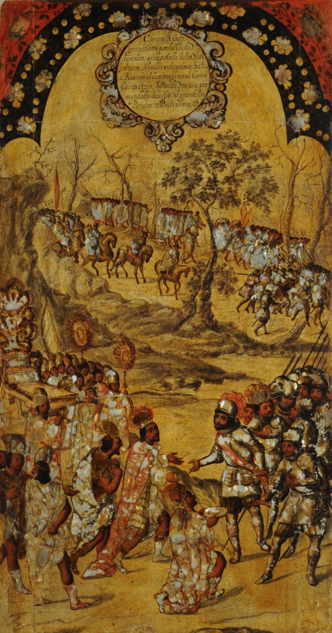 La Conquista de México. Tabla VIII - Miguel Gonzales