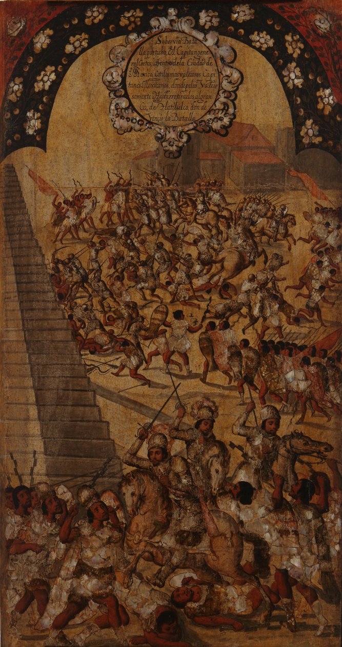 La Conquista de México. Tabla XVI - Miguel Gonzales
