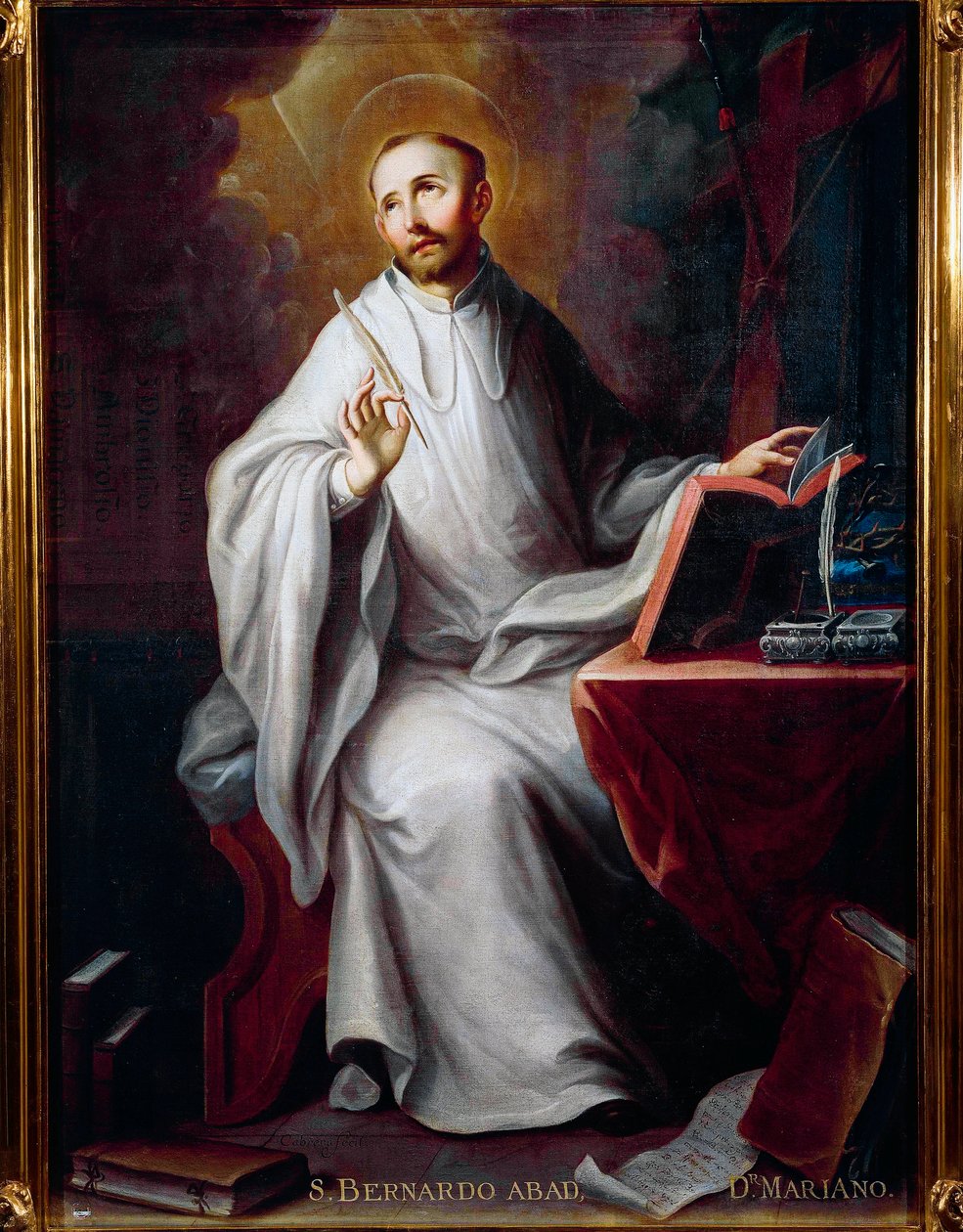 Représentation de saint Bernard de Clairvaux (1090-1153) - Miguel Cabrera